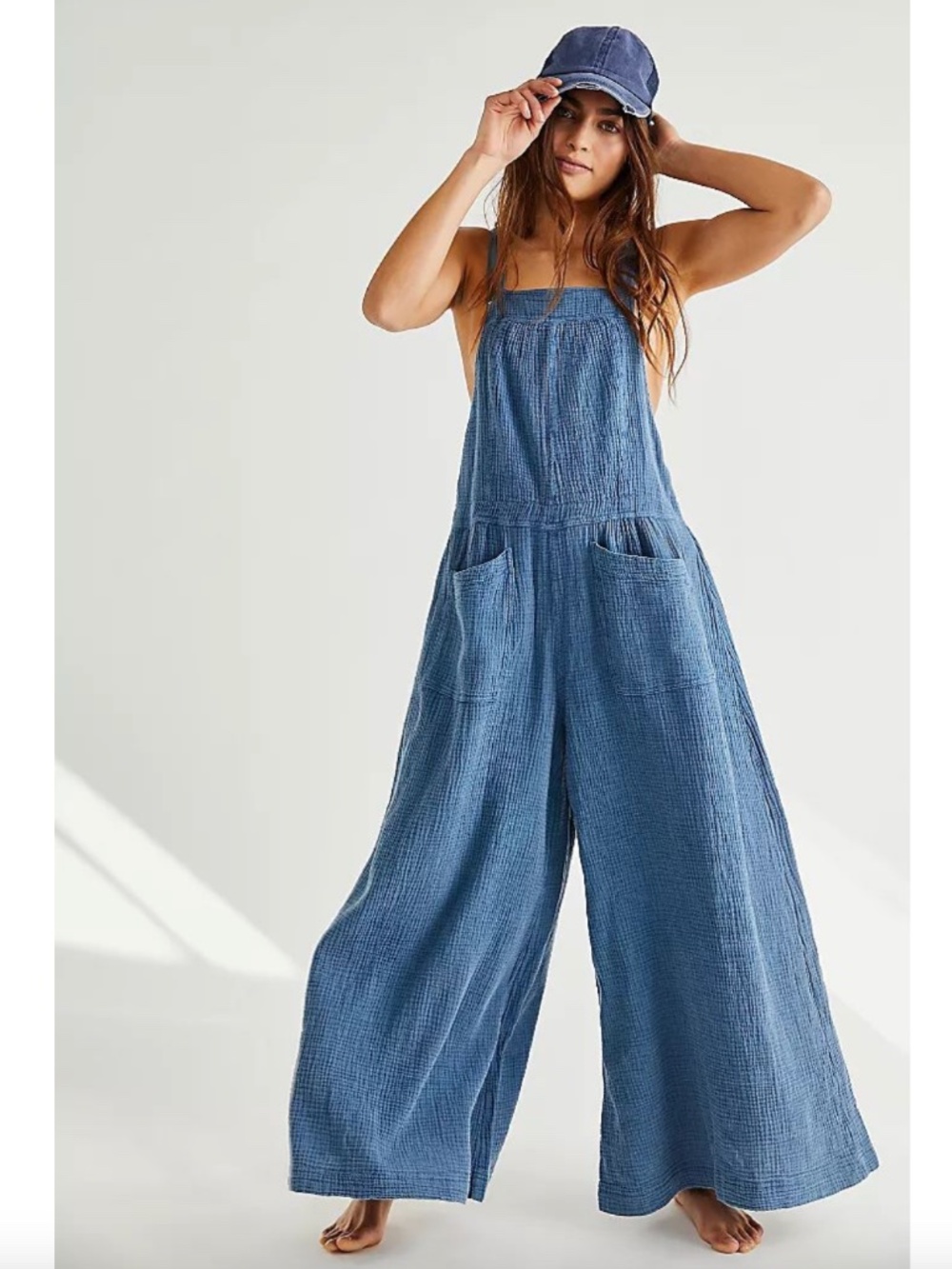 NWT Free People Cyprus Ave Overall Wide Leg